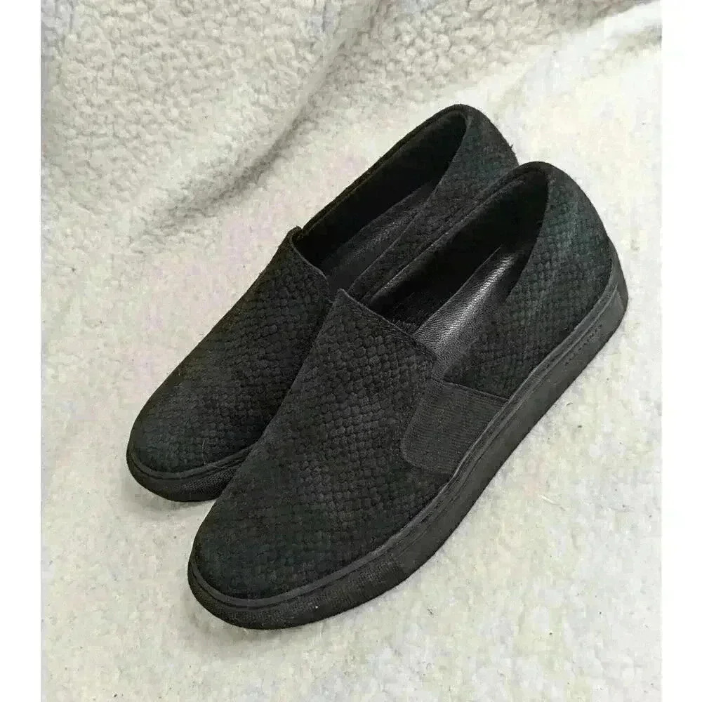 Allsaints | Slip-On Suede Sneakers Black Woman's Size 37 US 6